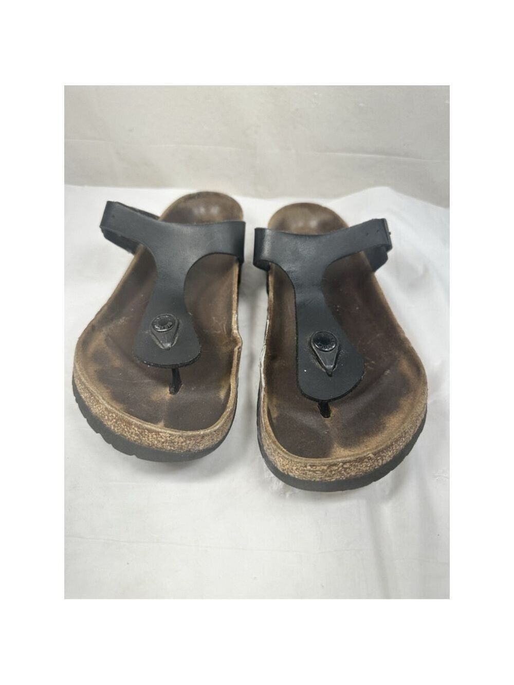 Birkenstock Gizeh Thong Sandals, Black, Women's 8 M (EU 39)